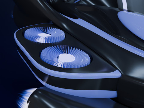 Spaceship Model 3D