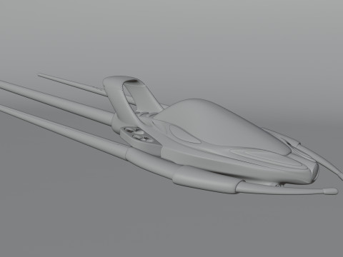 Spaceship Model 3D