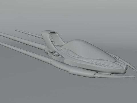 Spaceship 3D Model