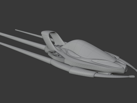 Spaceship Model 3D
