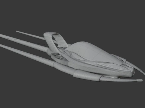 Spaceship 3D Model