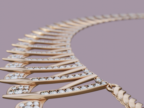 Diamond Neckless 3D Model