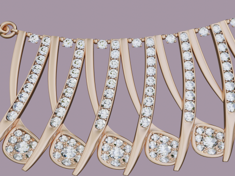 Diamond Neckless 3D Модель