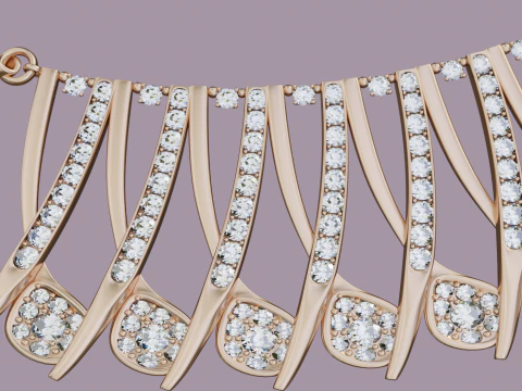 Diamond Neckless 3D Model