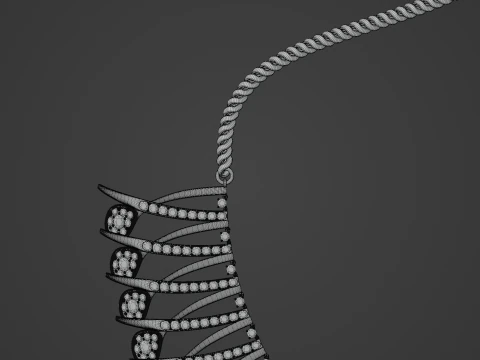 Diamond Neckless 3D Model