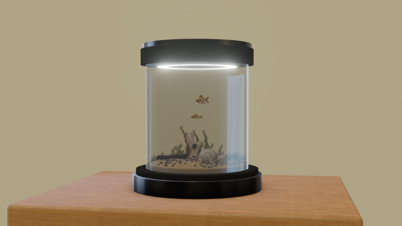 Fish Tank 3D-Modell .c4d .max .obj .3ds .fbx .stl .blend 