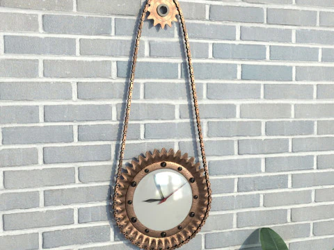 Timing Chain Clock 3D Model