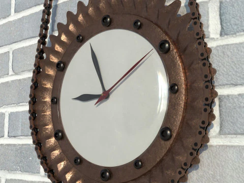 Timing Chain Clock 3D Model