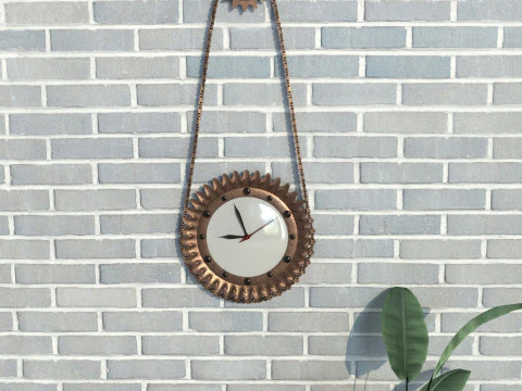 Timing Chain Clock 3D Model