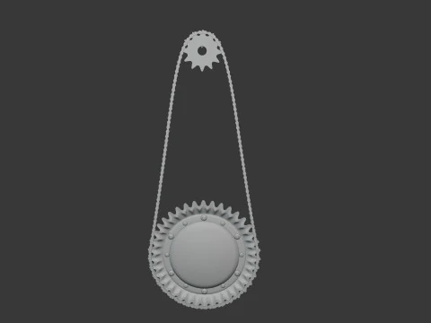 Timing Chain Clock 3D Model