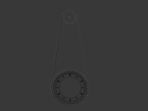 Timing Chain Clock Modelo 3D