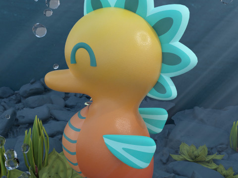 Stylized Seahorse 3Dモデル