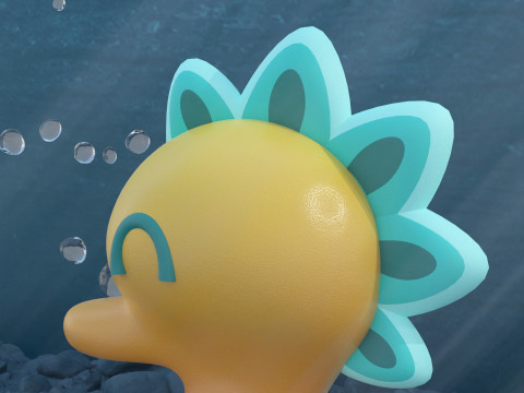 Stylized Seahorse 3Dモデル
