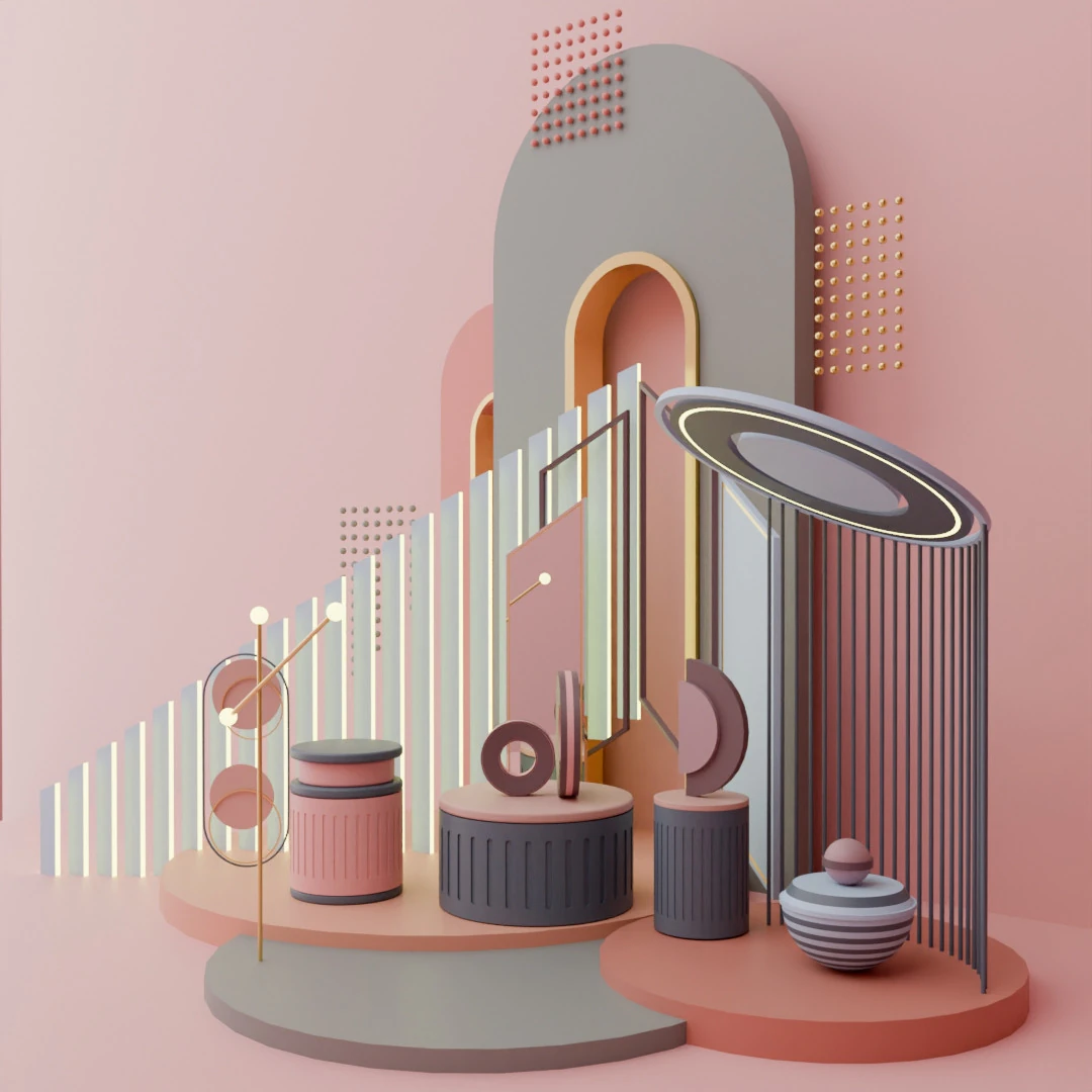Illustration render setup 3D Model .c4d .max .obj .3ds .fbx .stl .blend 