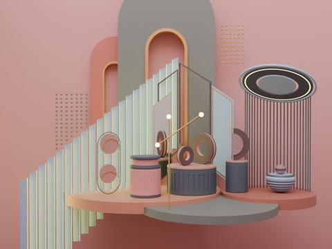 Illustration render setup Modèle 3D