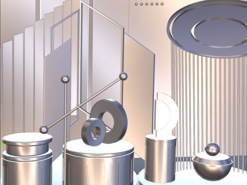 Illustration render setup Modèle 3D