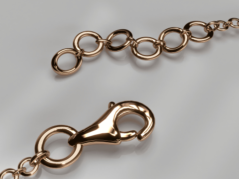 Diamond Jewellery Neckless 3D Model