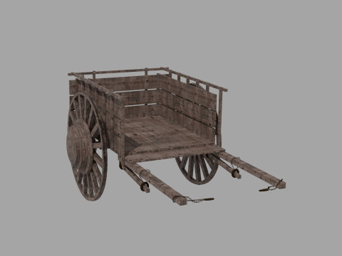 Oxcart 3D Model