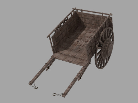 Oxcart 3D Model