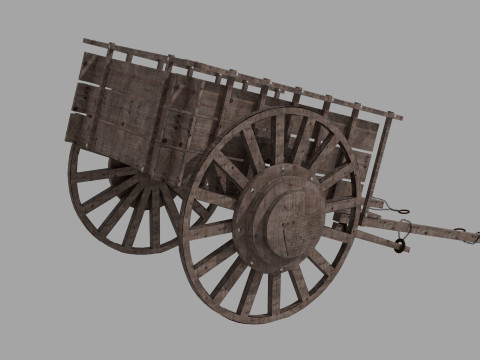 Oxcart 3D Model
