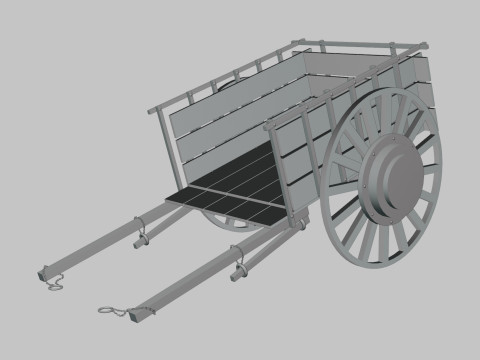 Oxcart 3D Model