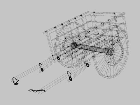 Oxcart 3D Model