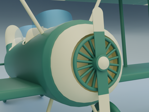 Stylized WW1plane 3D Model