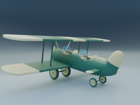 Stylized WW1plane 3D Model