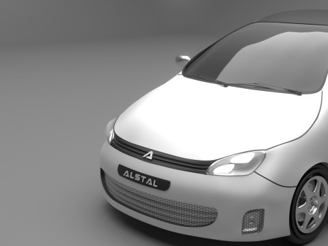 Minimal Car 3D Model