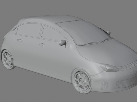 Minimal Car 3D Model