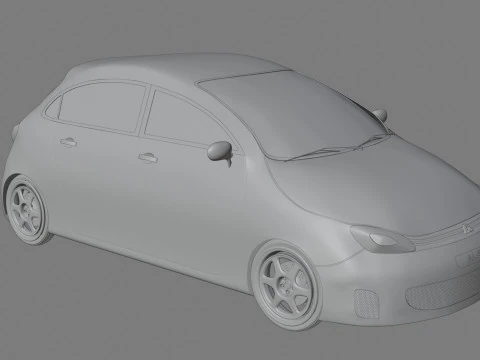 Minimal Car 3D Model