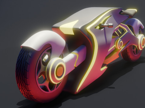 Scifi Bike 3D Model