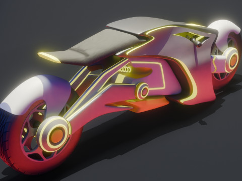Scifi Bike 3D Model