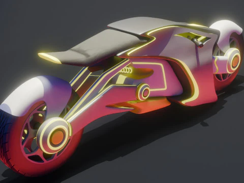 Scifi Bike 3D Model