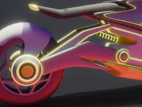 Scifi Bike 3D Model
