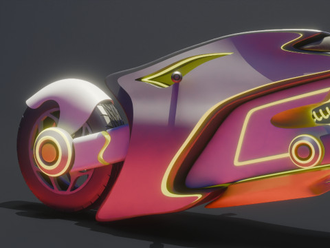 Scifi Bike 3D Model