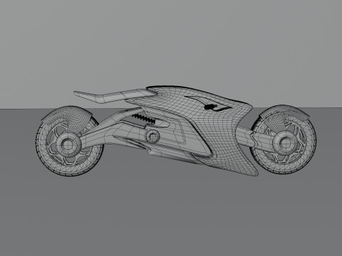 Scifi Bike 3D Model