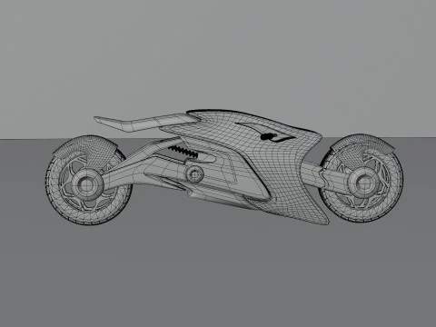Scifi Bike 3D Model