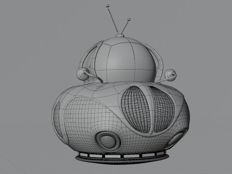 Stylized Spaceship Modèle 3D