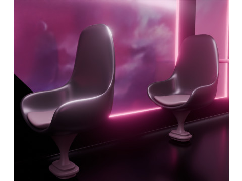Sci-Fi Metro Train Modelo 3D
