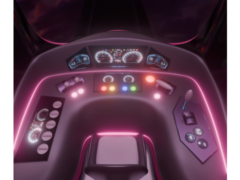 Sci-Fi Metro Train Modelo 3D