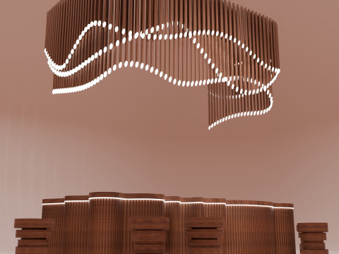 Bar Counter Model 3D