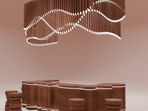 Bar Counter Model 3D