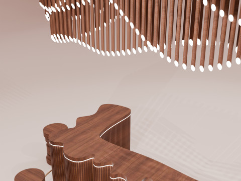 Bar Counter Model 3D