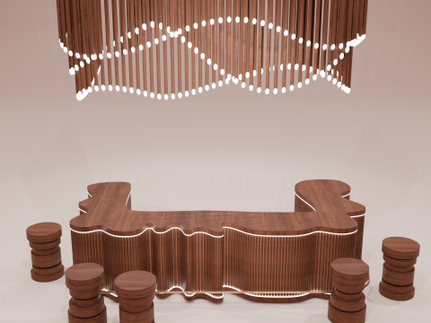 Bar Counter Model 3D