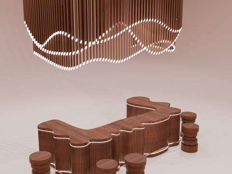 Bar Counter Model 3D