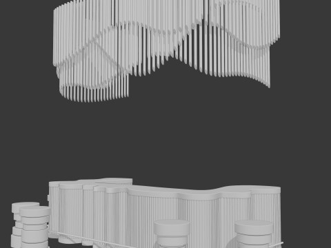 Bar Counter Model 3D