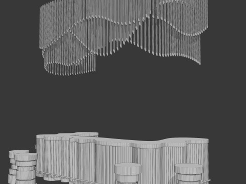 Bar Counter Model 3D