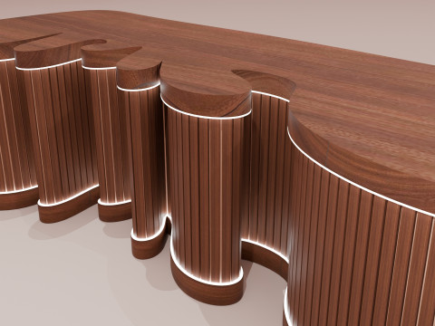Reception Desk Modelo 3D