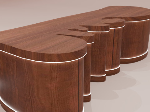 Reception Desk Modelo 3D